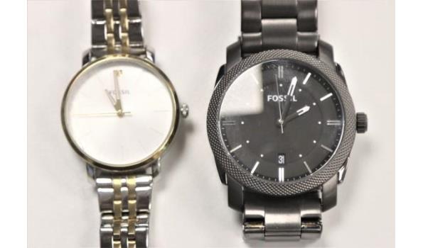 2 horloges FOSSIL BX240 en FS477, werking niet gekend, gebruikssporen